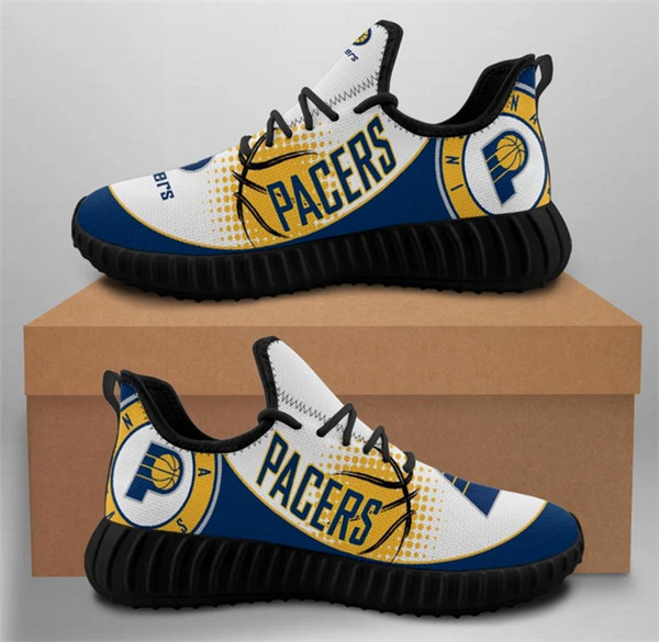 Women's Indiana Pacers Mesh Knit Sneakers/Shoes 001